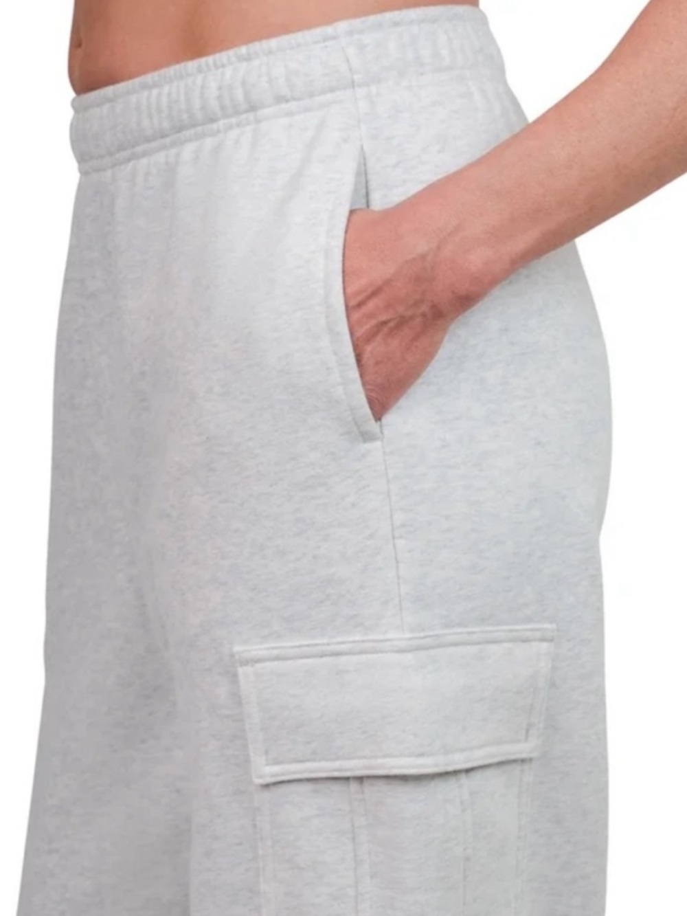 Tuff Athletics Cargo Joggers Heather Grey Size XS - Picture 4 of 11